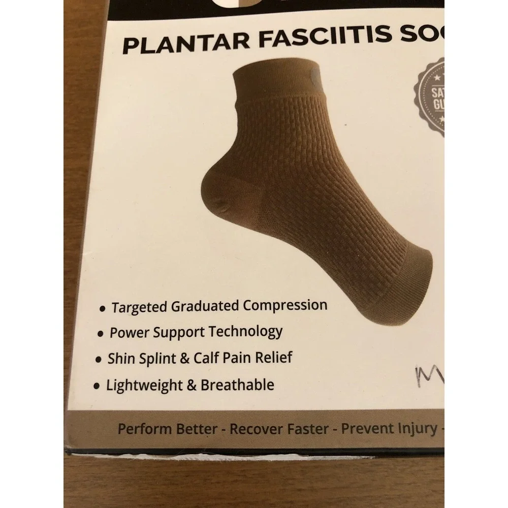 Crucial Compression Plantar Fasciitis Socks Size M 1 Pair Unisex